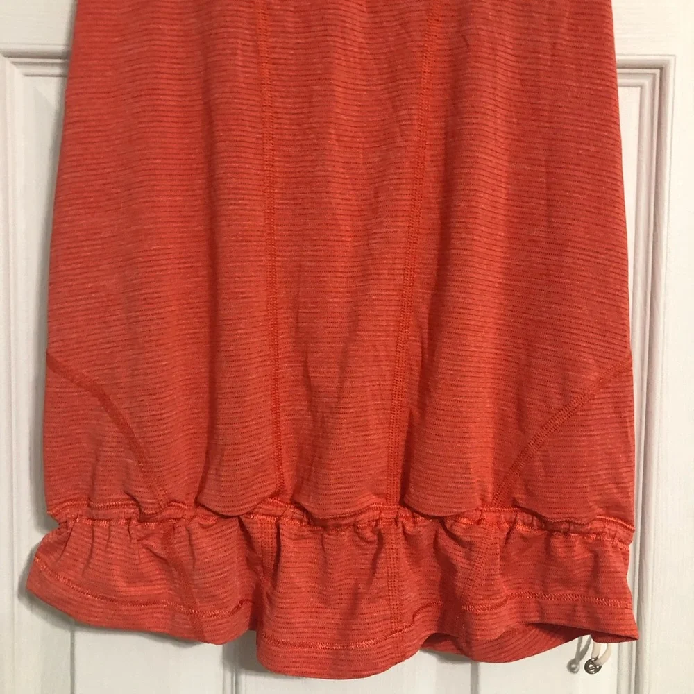 Lululemon drawstring striped built‎ in bra tank top women’s small